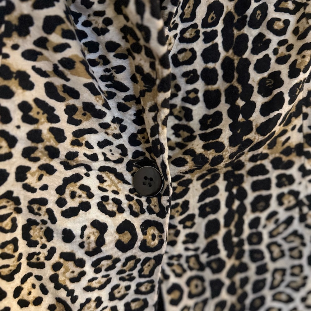 Zara Leopard Print Blazer Medium Animal Print Tailored Jacket - Picture 5 of 10